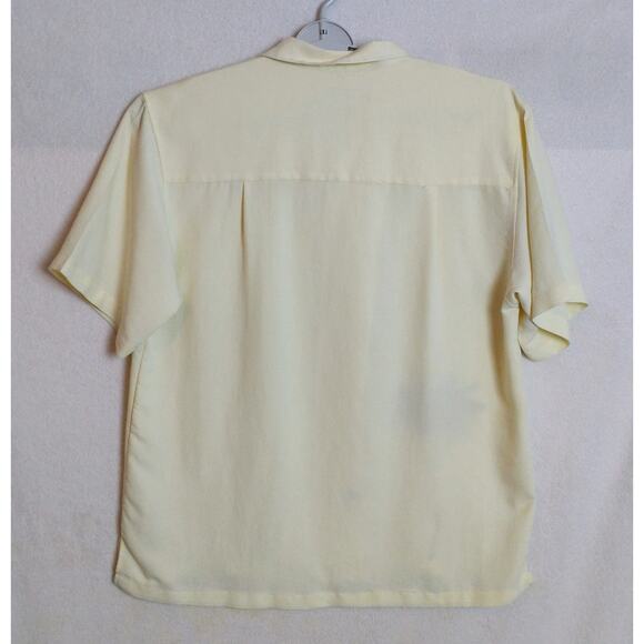 Calypso Joe Palm Tree Hawaiian Button Down Shirt. XL. Cream - Picture 4 of 8